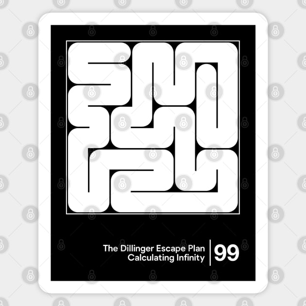 The Dillinger Escape Plan / Minimalist Graphic Design Artwork Magnet by saudade